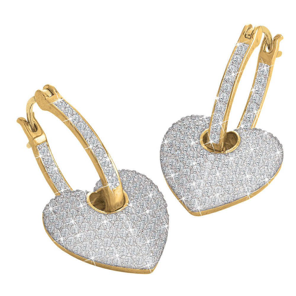 Sparkling Hearts Inside-Out Hoop korvakorut